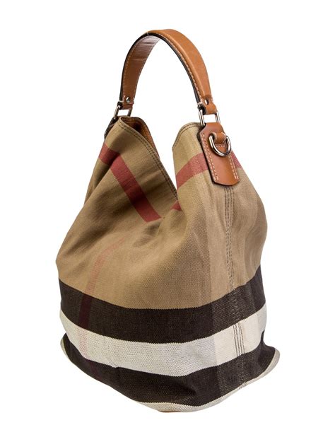 Burberry House Check Ashby Bucket Bag 